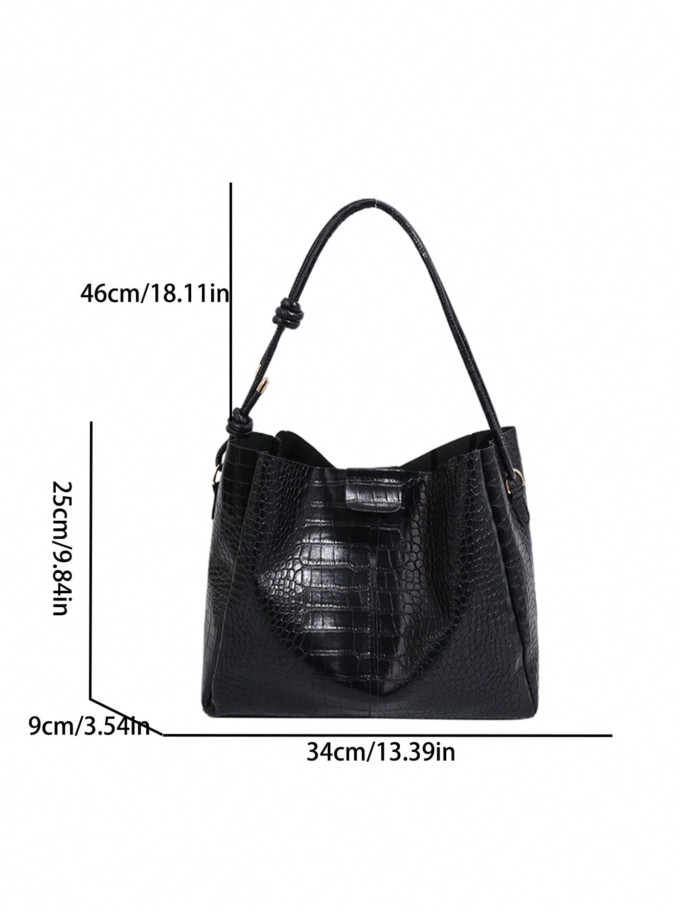 2pcs/Set Women's Fashionable Elegant Light Luxury Single Shoulder Bag With Simple Textured Design For Dating And Streetwear, Four Seasons