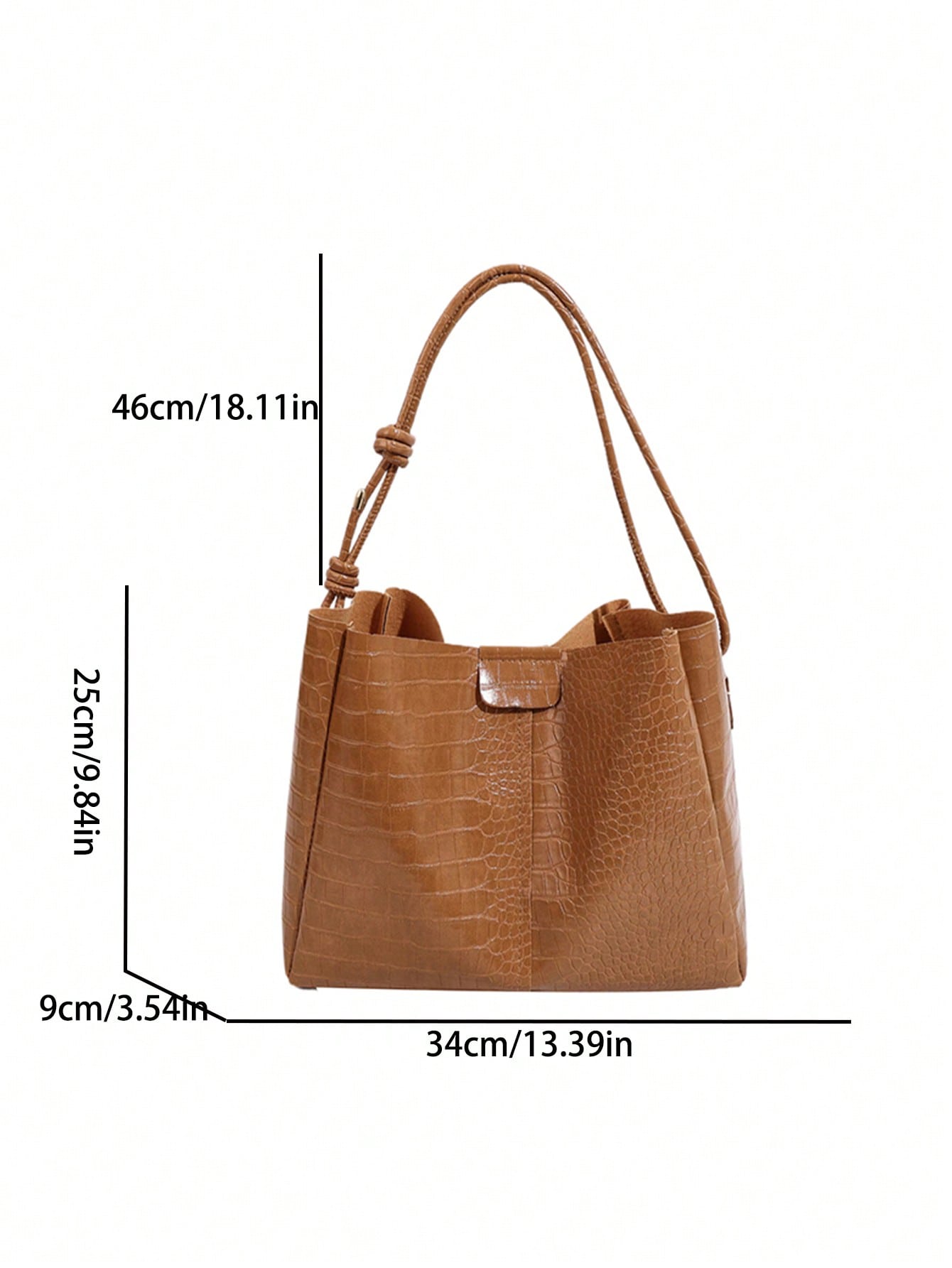 2pcs/Set Women's Fashionable Elegant Light Luxury Single Shoulder Bag With Simple Textured Design For Dating And Streetwear, Four Seasons