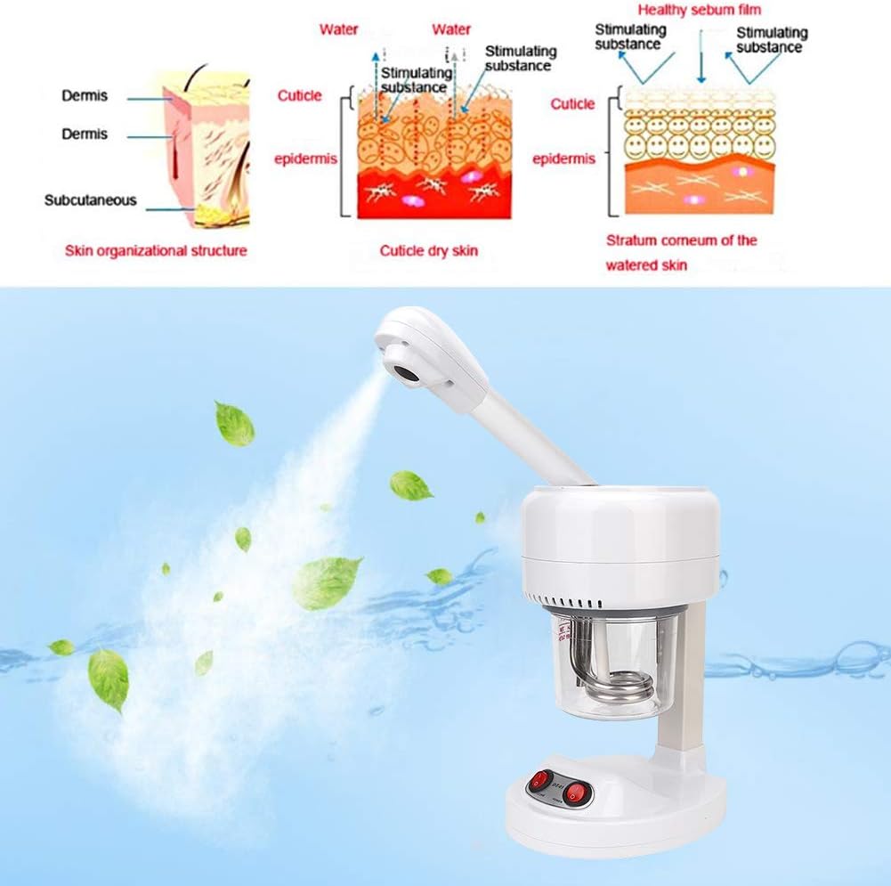 【 𝐋𝐨𝒘𝐞𝐬𝐭 𝐏𝐫𝐢𝐜𝐞】Face Steamer, Portable Beauty Salon Hot Mist Face Steamer Hydrating Moisturizing Spray Machine Skin Care Tools(UK, 220V)