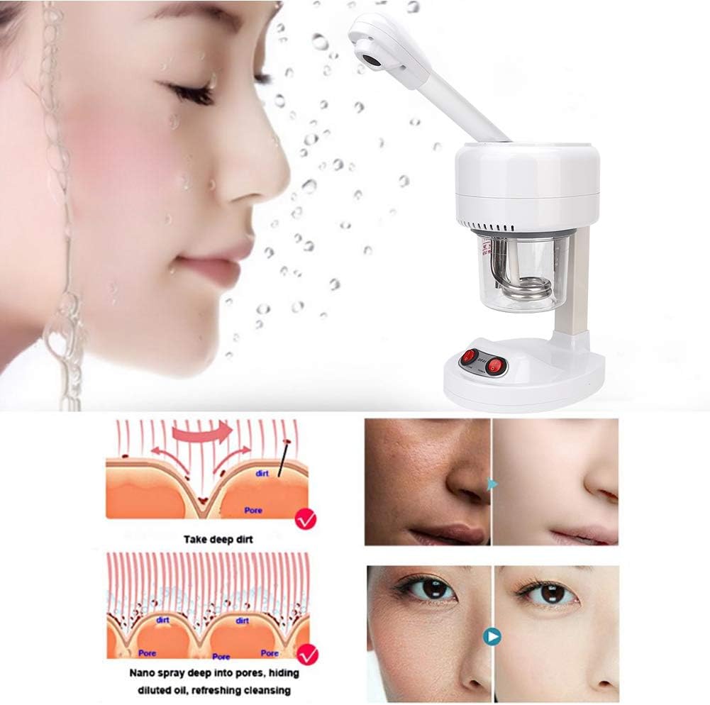 【 𝐋𝐨𝒘𝐞𝐬𝐭 𝐏𝐫𝐢𝐜𝐞】Face Steamer, Portable Beauty Salon Hot Mist Face Steamer Hydrating Moisturizing Spray Machine Skin Care Tools(UK, 220V)